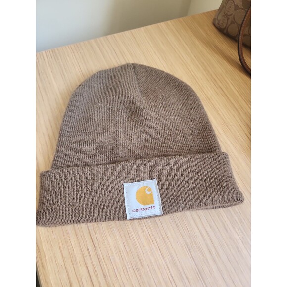 Carhartt Brown Beanie Winter Ski Cap Hat One Size - Picture 1 of 4